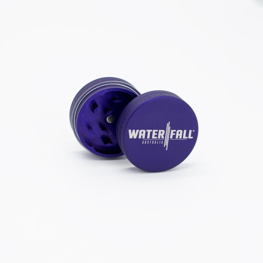 Two-Part Aluminium Grinder - Matte Black (40mm) Waterfall