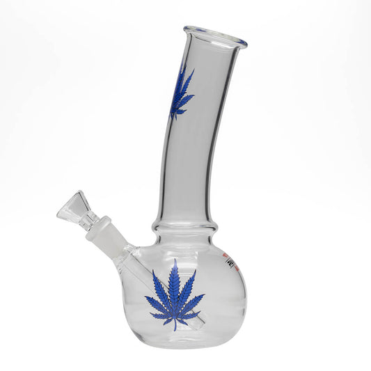 Planet X Blue Leaf Glass Bong Planet X