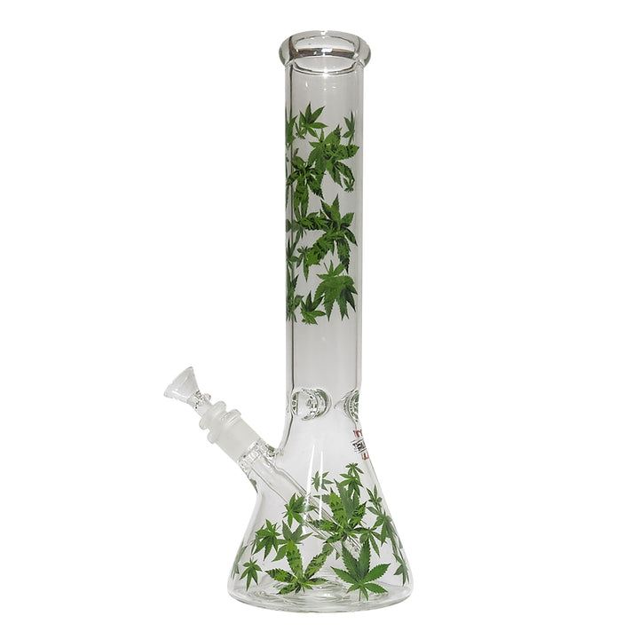 Henna Leaf Beaker Glass Bong Planet X