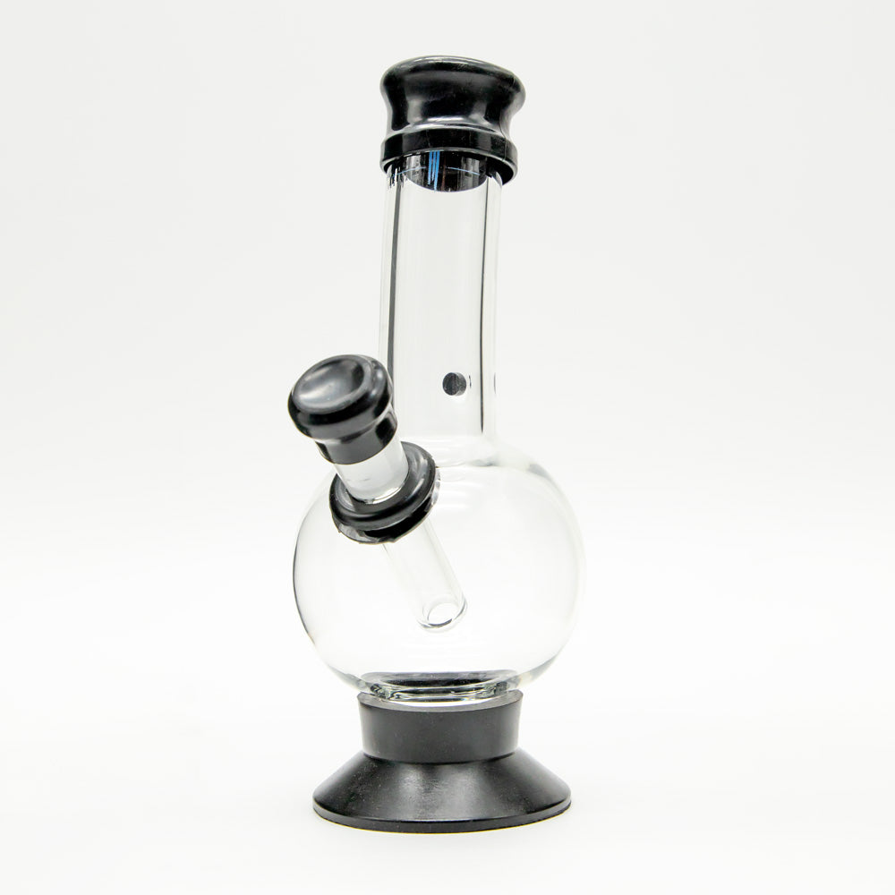 Exterminator Flat Base Deluxe Glass Bong Waterfall