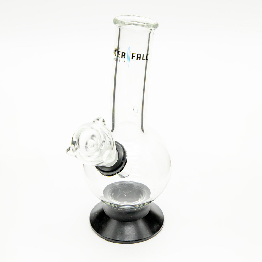 Exterminator Flat Base Deluxe Glass Bong Waterfall