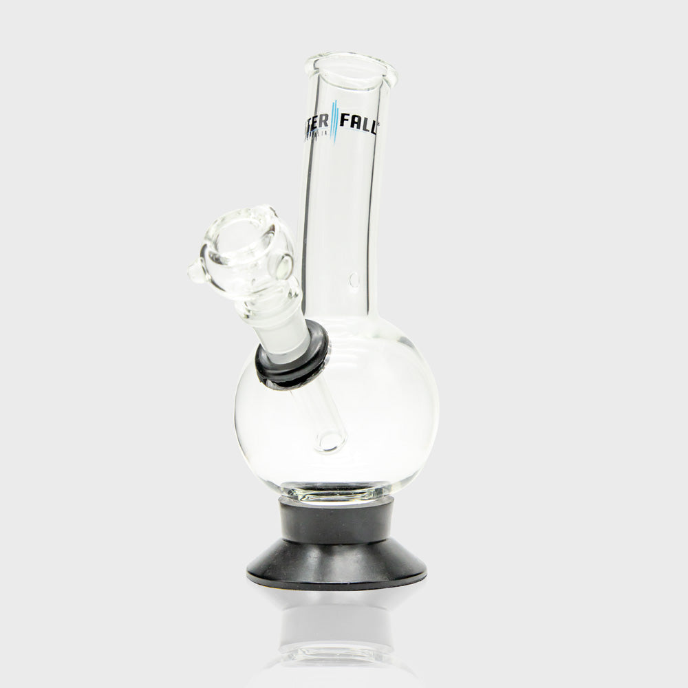 Exterminator Flat Base Deluxe Glass Bong Waterfall