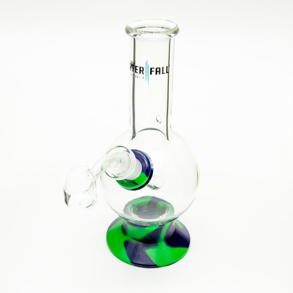 Exterminator Flat Base Deluxe Glass Bong Waterfall