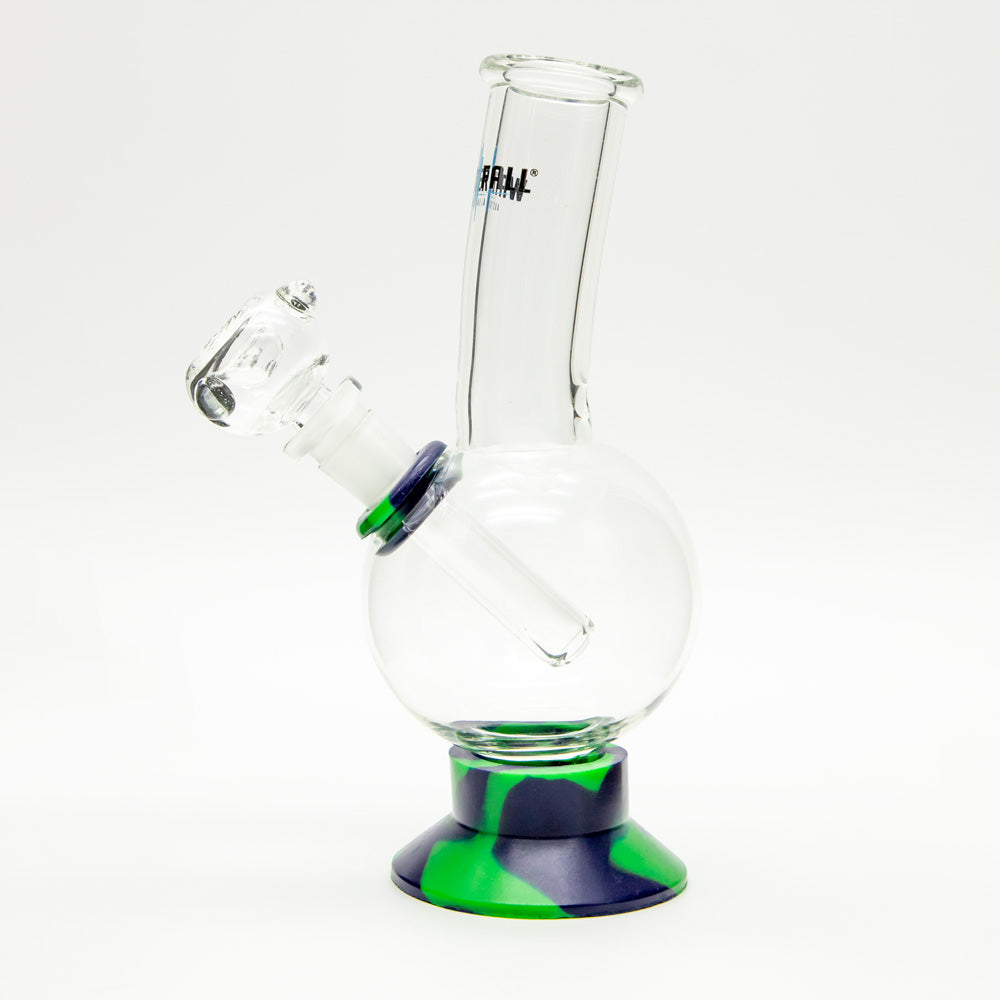 Exterminator Flat Base Deluxe Glass Bong Waterfall