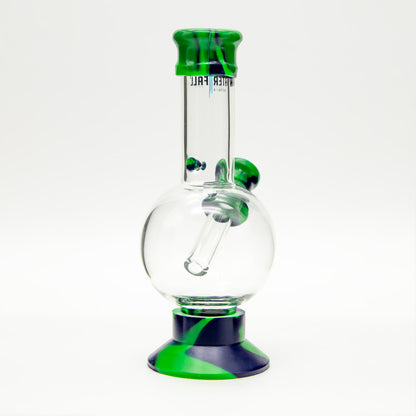 Exterminator Flat Base Deluxe Glass Bong Waterfall