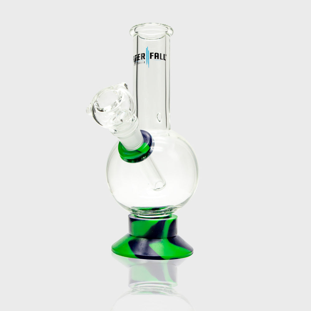 Exterminator Flat Base Deluxe Glass Bong Waterfall