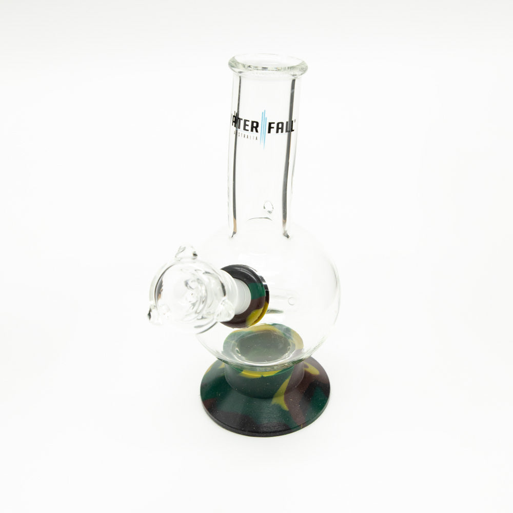 Exterminator Flat Base Deluxe Glass Bong Waterfall