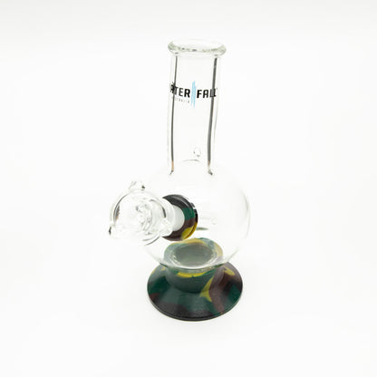Exterminator Flat Base Deluxe Glass Bong Waterfall