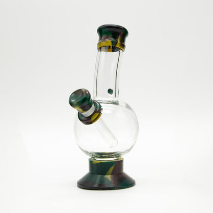 Exterminator Flat Base Deluxe Glass Bong Waterfall