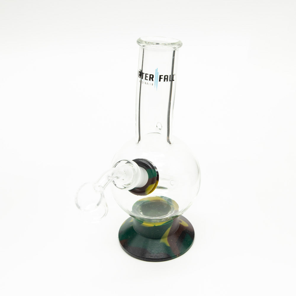 Exterminator Flat Base Deluxe Glass Bong Waterfall