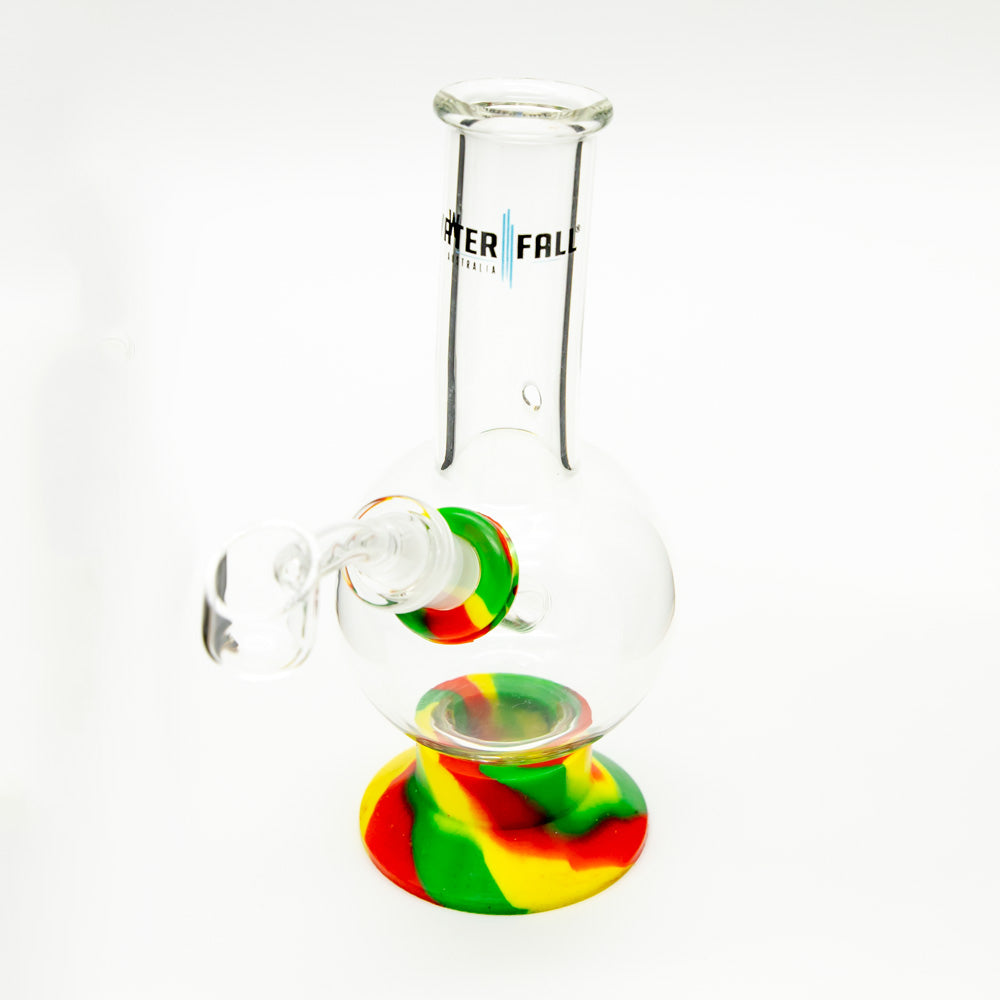Exterminator Flat Base Deluxe Glass Bong Waterfall