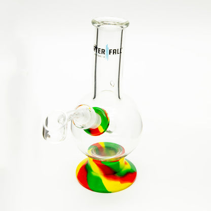 Exterminator Flat Base Deluxe Glass Bong Waterfall