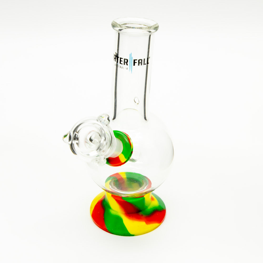 Exterminator Flat Base Deluxe Glass Bong Waterfall