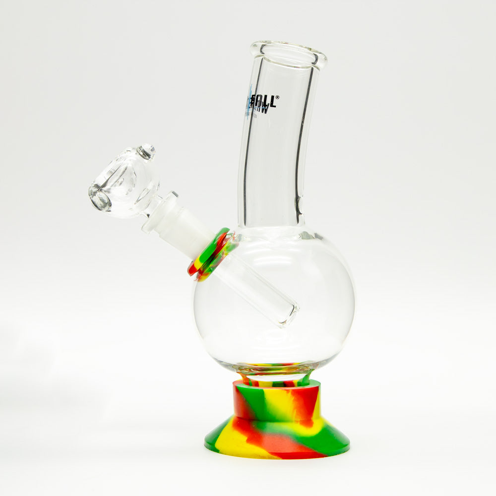 Exterminator Flat Base Deluxe Glass Bong Waterfall