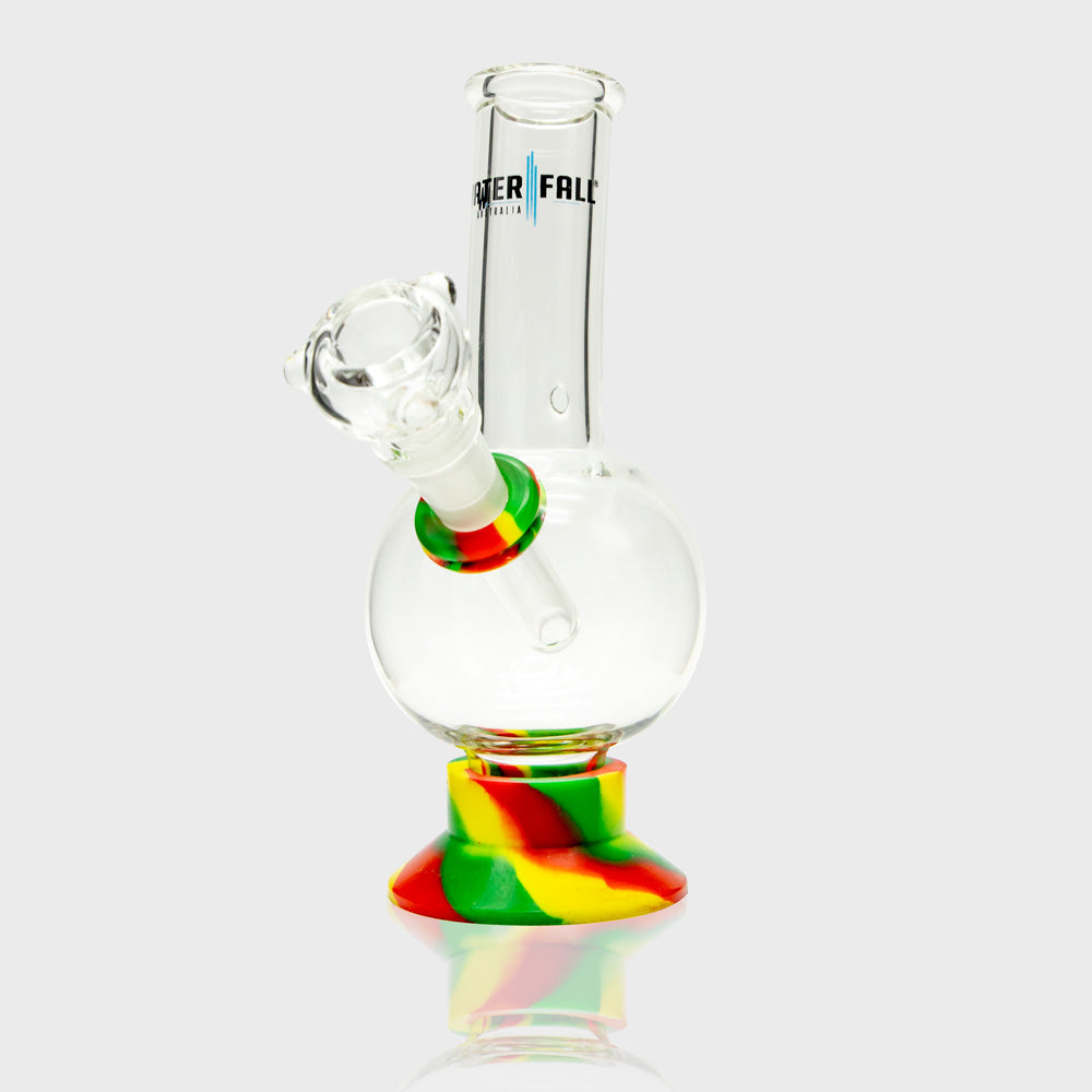 Exterminator Flat Base Deluxe Glass Bong Waterfall
