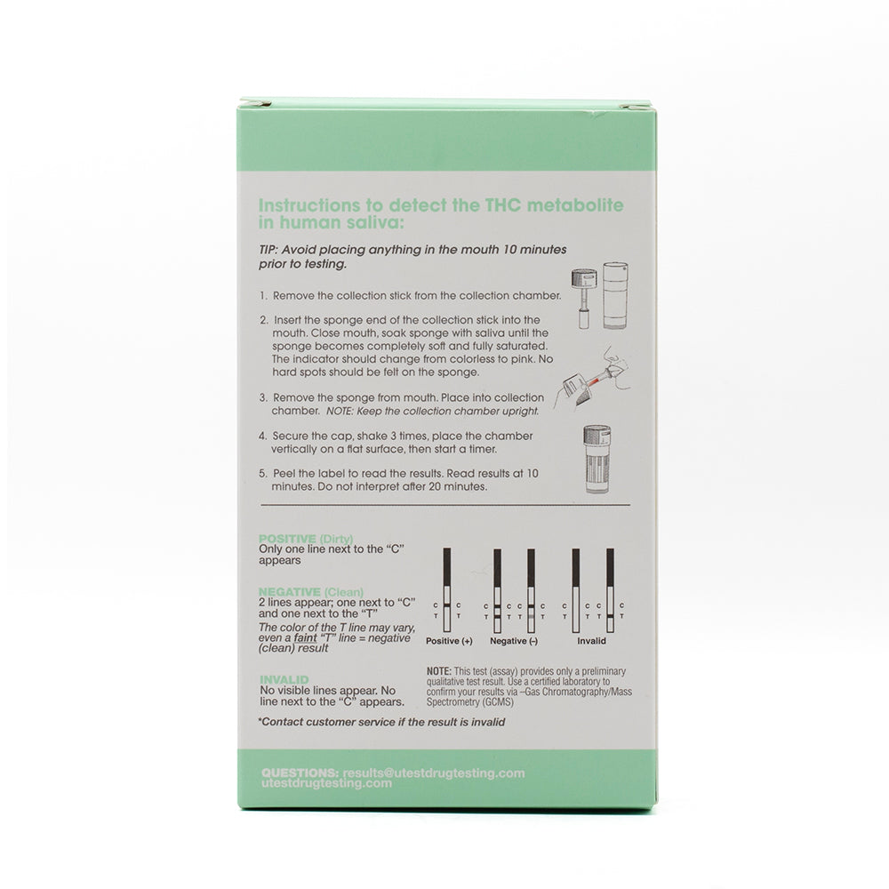 Ütest Marijuana THC Saliva Test - 15 ng/mL UTEST