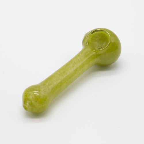 Plain Jane Olive Green Glass Pipe The Bong Shop