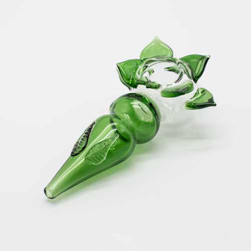 Whispering Willow Floral Glass Pipe The Bong Shop