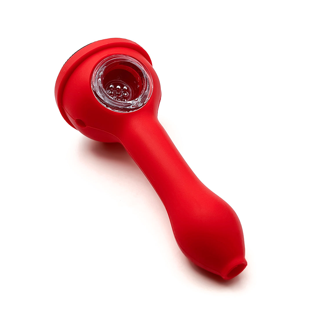 Red Mask Silicone Dry Pipe [Circle]