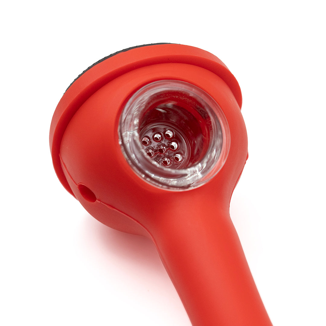 Red Mask Silicone Dry Pipe [Circle]