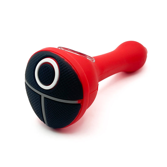 Red Mask Silicone Dry Pipe [Circle]