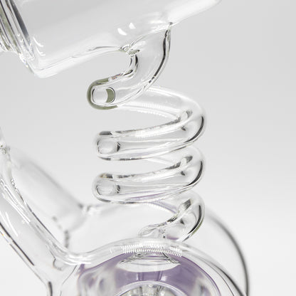 Planet X Lavender Drift Glass Recycler Bong