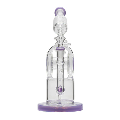 Planet X Lavender Drift Glass Recycler Bong