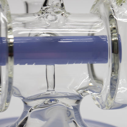 Planet X The Neon Orbit Glass Recylcer Bong Blue