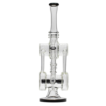 Planet X The Neon Orbit Glass Recylcer Bong Black