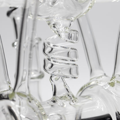 Planet X The Neon Orbit Glass Recylcer Bong Black