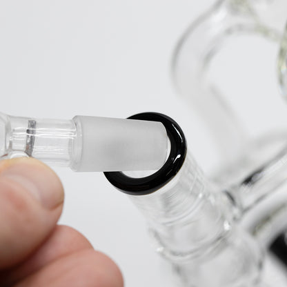 Planet X The Neon Orbit Glass Recylcer Bong Black
