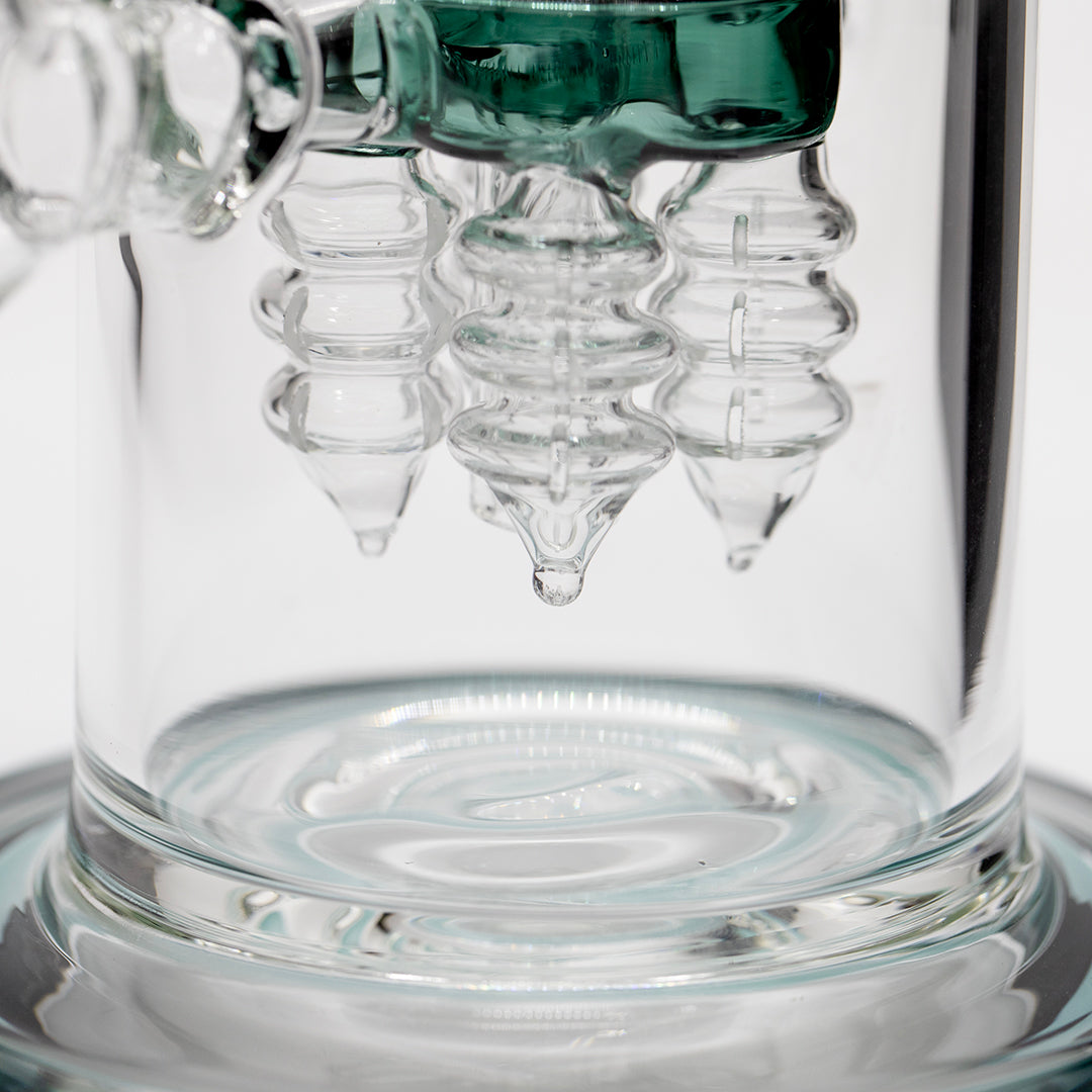 Planet X Aquamarine Tide Glass Recycler Bong