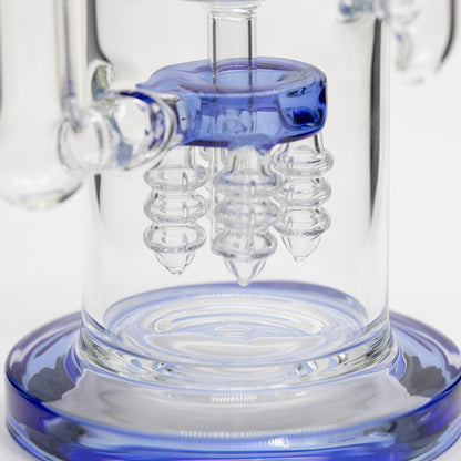 Planet X Blue Tide Glass Recycler Bong