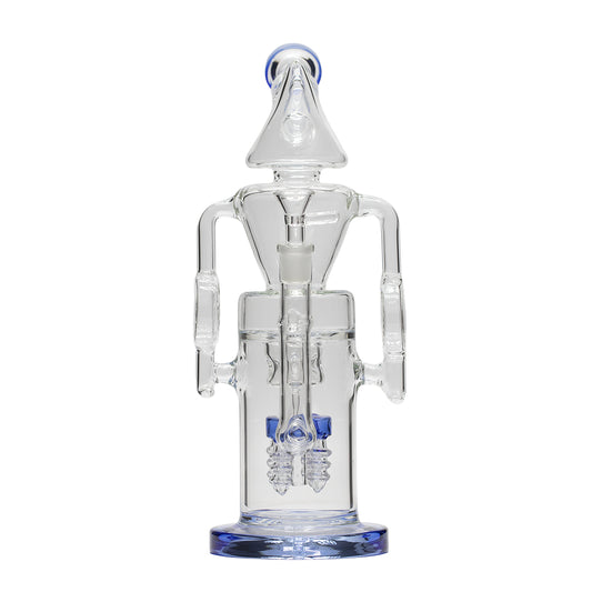 Planet X Blue Tide Glass Recylcer Bong
