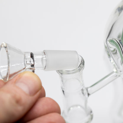 Planet X Celestial Bloom Glass Recycler Bong Green
