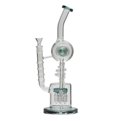 Planet X Arctic Current Glass Recylcer Bong Aquamarine