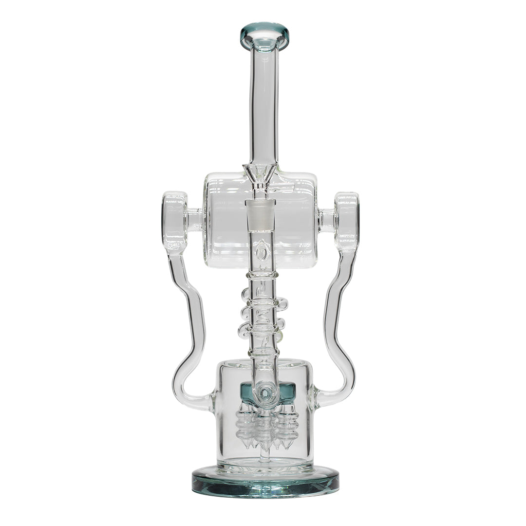 Planet X Arctic Current Glass Recylcer Bong Aquamarine