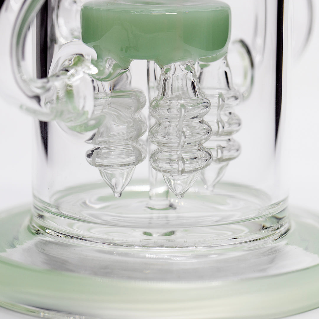 Planet X Arctic Current Glass Recylcer Bong Green