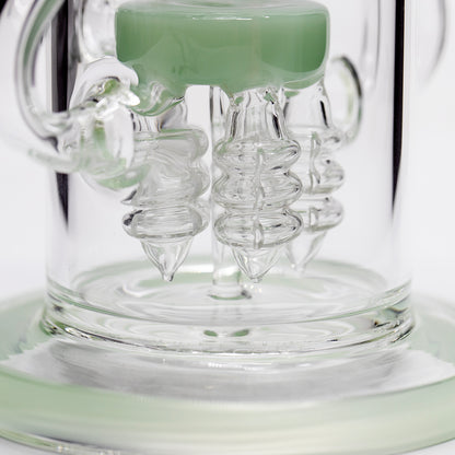 Planet X Arctic Current Glass Recylcer Bong Green