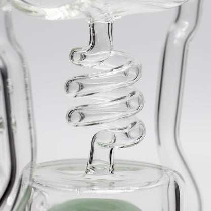 Planet X Arctic Current Glass Recylcer Bong Green