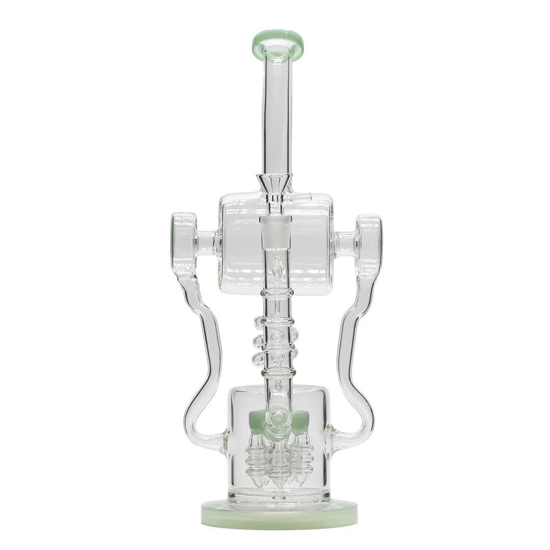 Planet X Arctic Current Glass Recylcer Bong Green
