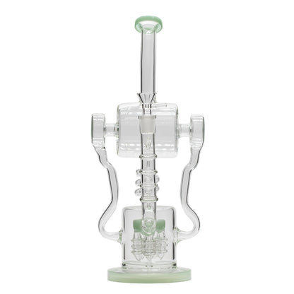 Planet X Arctic Current Glass Recylcer Bong Green