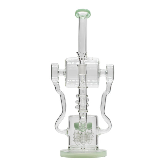 Planet X Arctic Current Glass Recylcer Bong Green