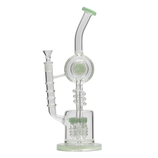 Planet X Arctic Current Glass Recylcer Bong Green
