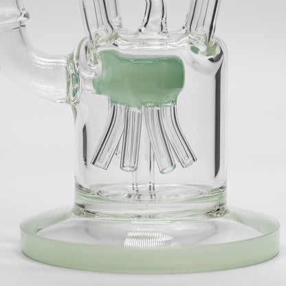 Planet X Distiller Glass Recycler Bong Green