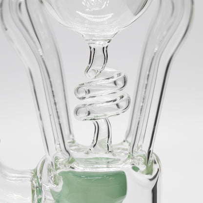 Planet X Distiller Glass Recycler Bong Green