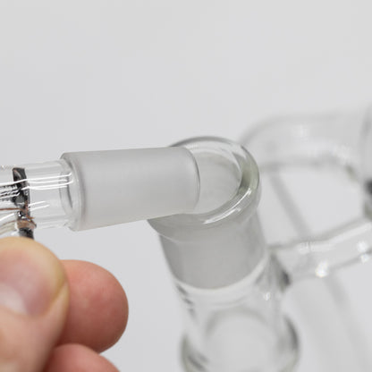 Planet X Distiller Glass Recycler Bong White