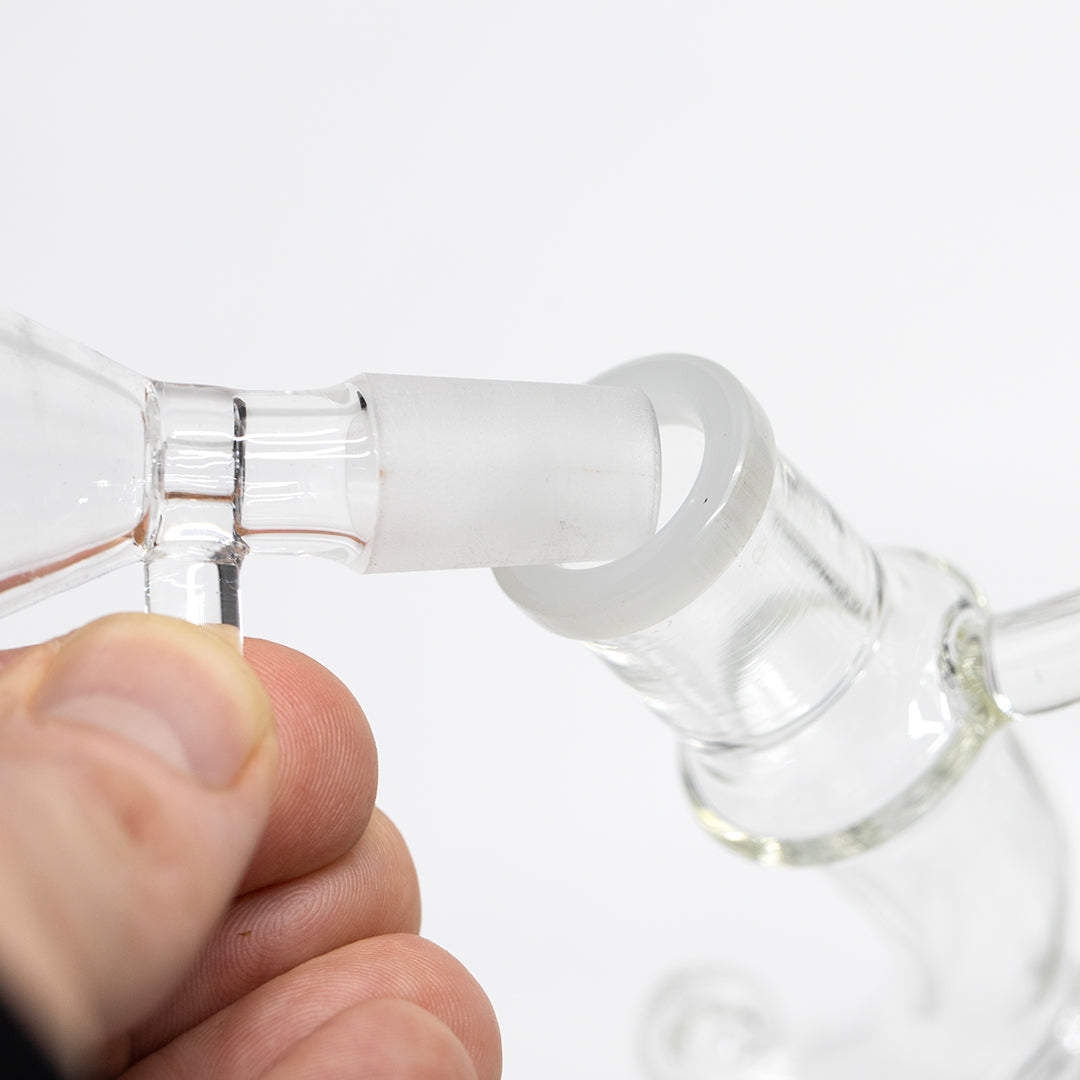 PLanet X Ghost Loop Glass Recycler Bong White