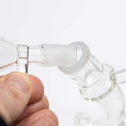 PLanet X Ghost Loop Glass Recycler Bong White