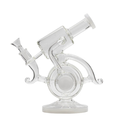 PLanet X Ghost Loop Glass Recycler Bong White